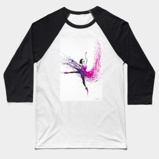 Pink Ballerina Baseball T-Shirt